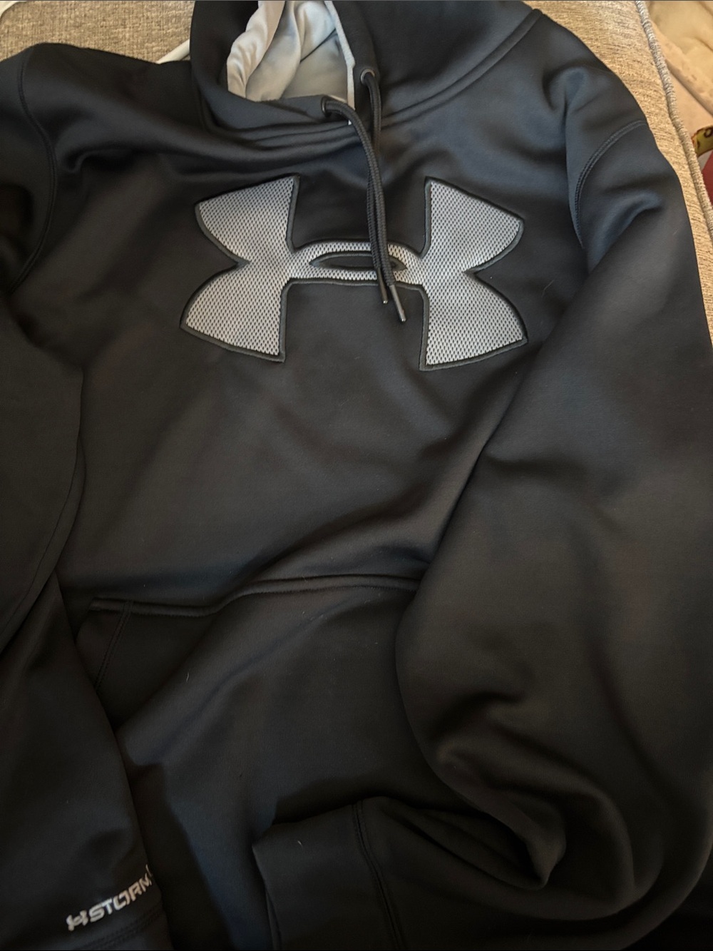 Under Armour Black Storm1 Embroidered Logo Hoodie